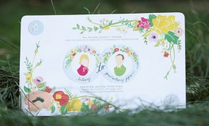 Эко-свадьба с бумажными цветами