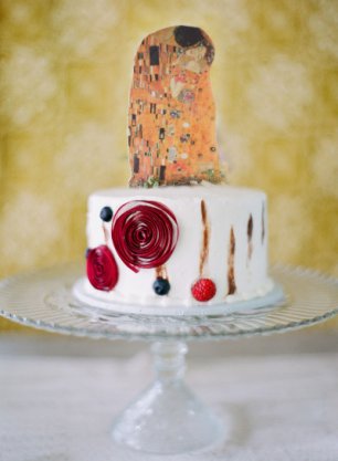 Авангардный декор свадебного торта